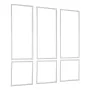 Wall Molding 3 Pack, Wainscoting Panels Kit, Lightweight Paintable Polystyrene, Easy to Install, Waterproof Accent Wide Profile 
