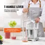 Fruit Wine Press, 1.5 Gal/5.5L, 2 Stainless Steel Barrels, Manual Juice Maker, Cider Apple Grape Tincture Vegetables Honey Olive