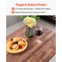 Bar Table, 5PCS 1193.8mm Bars Tables Set, Bar Tables and Chair Set with Rounded Edge Design, Rectangular Pub Table with Four Sto