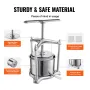 Frugtvin Press, 1,6 gallon/6L, 2 rustfrit stål tønder, manuel