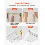 vægstøbning 3-pak, skydepanelersæt, let, malbar polystyren, let