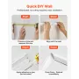 Wall Molding 3 Pack, Wainscoting Panels Kit, Lightweight Paintable Polystyrene, Easy to Install Accent Wall Trim for Interior Dé