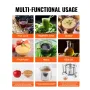 Fruit Wine Press, 1.5 Gal/5.5L, 2 Stainless Steel Barrels, Manual Juice Maker, Cider Apple Grape Tincture Vegetables Honey Olive