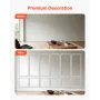 Wall Molding 6 Pack, Wainscoting Panels Kit, Lightweight Paintable Polystyrene, Easy to Install, Waterproof Accent Wall Trim for