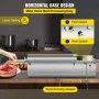 Manual Sausage Stuffer, 7 L / 15 LBS Horizontal Sausage Machine, Dual-Speed Meat Stuffer, Made of Food-Grade 304 Stainless Steel