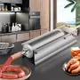 Manual Sausage Stuffer, 7 L / 15 LBS Horizontal Sausage Machine, Dual-Speed Meat Stuffer, Made of Food-Grade 304 Stainless Steel
