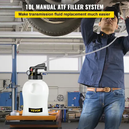 Transmission Fluid Pump 2 Way ATF Refill System Dispenser, Oil and Liquid Extractor 10 Liter Large Capacity, Automatic Transmiss