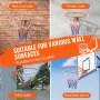 Basketball Fælge, Vægdørmonteret Basketball Hoop, Heavy Duty