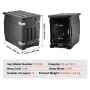 Insulated Food Pan Carrier, 82 Qt Hot Box for Catering, LLDPE Food Box Carrier with Double Buckles, Front Loading Food Warmer fo