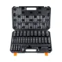 1/2" Drive Deep Impact Socket Set, 34pcs Socket Set Metric （8-36mm） 6 Point Cr-MO Alloy Steel for Auto Repair, Rugged Constructi