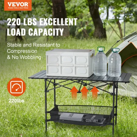 Foldning af campingbord, udendørs bærbare sideborde, let