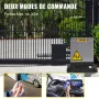 VEVOR Sliding Gate Opener, 1800 KG 7 m, Automatic Sliding Gate with 4 Remote Controllers & APP Control, Electric Rolling Drivewa