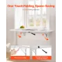 VEVOR Wall Mounted Folding Table, 47.2 x 19.7 inches Wall Mount Table, Floating Desk with Iron Bracket, Fold Down Desk for Small