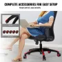 Office Chair Base Replacement, 28", 2500 lbs Static Load, Heavy Duty Universal Computer Desk Chair Stool Base Part with 5 Caster