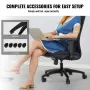 Office Chair Base Replacement, 28", 2500 lbs Static Load Capacity, Heavy Duty Universal Computer Desk Chair Stool Base Part with