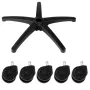 Office Chair Base Replacement, 28", 2500 lbs Static Load Capacity, Heavy Duty Universal Computer Desk Chair Stool Base Part with