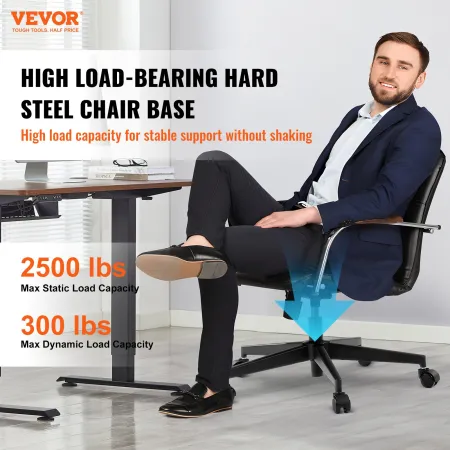 VEVOR Office Chair Base Replacement 71.1 cm Heavy Duty Metal Stool Base 1134 kg