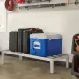 Aluminum Dunnage Rack, 36” x 20” Commercial Food Floor Rack, 8” Off the Floor, 1800 lbs Capacity All-Welded Aluminum Storage Rac