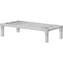 Aluminum Dunnage Rack, 36” x 20” Commercial Food Floor Rack, 8” Off the Floor, 1800 lbs Capacity All-Welded Aluminum Storage Rac
