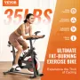 VEVOR Exercise Bike, Adjustable Stationary Bike, Indoor Cycling Bike for Home Cardio, Workout Bike with Silent Belt Drive, Comfo