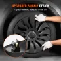 Wheel Rim Cover Hubcaps, 19 in, 2020-2024 Model Y Fully Fit Hubcap with Snap, Guard Tape & Valve Nozzle Hole, ABS & PC Hubcap wi