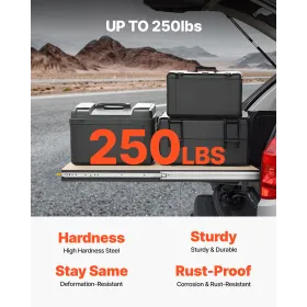 VEVOR 1 Pair Full Extension Drawer Slides 16 18 20 24 30 35 37.4 59 24 32 36 40 48 60 in, 250 lbs Load Capacity Locking Drawer S