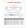 1 Pair Full Extension Drawer Slides 16 18 20 24 30 35 37.4 59 24 32 36 40 48 60 in, 250 lbs Load Capacity Locking Drawer Slides,