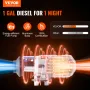 Diesel luftvarmer 12V 5KW LCD Display Fjernbetjening til bilbus