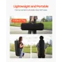 4/4 Full Size Violin Case, Built-in Hygrometer, Lightweight Portable Travel Carrying Bag, with Plush Lining, Shoulder Straps, An