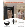 Fitting Room, Portable Dressing Room with Thick Polyester Curtains, Privacy Space with Shading Curtain and a Hook, for Boutique,