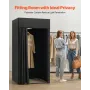 VEVOR Fitting Room, Portable Dressing Room with Thick Polyester Curtains, Privacy Space with Shading Curtain and a Hook, for Bou