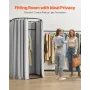 VEVOR Fitting Room, Dressing Room with Thick Polyester Curtains, Privacy Space with Shading Curtain and a Hook, for Boutique, Ma