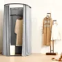 Fitting Room, Dressing Room with Thick Polyester Curtains, Privacy Space with Shading Curtain and a Hook, for Boutique, Mall, Ta