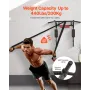 Multifunctional Pull Up Bar, Wall Mounted Chin Up Bar Dip Station for Home Gym, Heavy Duty Steel Upper Body Workout Pull Ups, Po