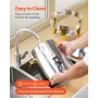 Stainless Steel Beverage Dispenser, 13L Drink Dispenser with Alcohol Burner, Hot & Cold Drink Dispensers with Spigot for Coffee 
