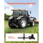 3 Point Trailer Hitch with 2 in Receiver, 3pt Quick Hitch Attachment, Heavy Duty Tractor Tow Drawbar Adapter, Compatible with Ku