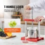 Fruit Wine Press, 0.8 Gallon/3L, 2 Stainless Steel Barrels, Manual Juice Maker, Cider Apple Grape Tincture Vegetables Honey Oliv