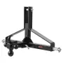 3 Point Trailer Hitch with 2 in Receiver, 3pt Quick Hitch Attachment, Heavy Duty Tractor Tow Drawbar Adapter, Compatible with Ku