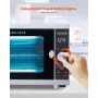 Nail Tool Cleaning Machine, 12L Large Capacity, Knob Control, Tool Cabinet Cleaner Box with Timer Setting, Tempered Glass Door, 
