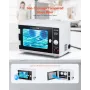 Nail Tool Cleaning Machine, 12L Large Capacity, Knob Control, Tool Cabinet Cleaner Box with Timer Setting, Tempered Glass Door, 