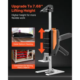 Labor Saving Arm Jack, 2 PCS 200 kg Bearing Capacity, Lifting up to 195 mm, Metal Hand Lifting Jack Tool with Magnetic Level, 2 