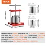 Frugtvin Press, 0,8 gallon/3L, 2 rustfrit stål tønder, manuel