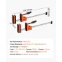 Bar Clamps for Woodworking, 2-Pack 60.96 cm Parallel Clamp Set, F-Clamp with 680 kg Load Limit, Even Pressure, High-strength Pla