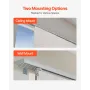 Panel Track Blinds, Extendable Track from 116 cm to 218 cm W, Trimmable Panel Curtains Up to 243cm H, Vertical Blackout Panel Bl