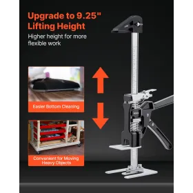 Labor Saving Arm Jack, 2 PCS 200 kg Bearing Capacity, Lifting up to 235 mm, Metal Hand Lifting Jack Tool with Magnetic Level, 2 
