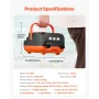 20PSI Paddle Board Pump, Rechargeable Battery-Powered, Dual Stage Inflation & Deflation SUP Air Pump with Auto-Off, 12V DC Car C