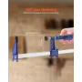 stangklemmer til træbearbejdning, 4-pak 91,4 cm åbning, låsbar
