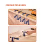 Bar Clamps for Woodworking, 4-Pack 91.4 cm Opening, Lockable F-Clamp with 272 kg Load Limit, 63.5 mm Depth, Cast Iron and Carbon