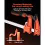 Bar Clamps for Woodworking, 2-Pack 61 cm Opening, Lockable F-Clamp with 272 kg Load Limit, 63.5 mm Depth, Cast Iron and Carbon S