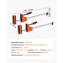 Bar Clamps for Woodworking, 2-Pack 76.2 cm Parallel Clamp Set, F-Clamp with 680 kg Load Limit, Even Pressure, High-strength Plas